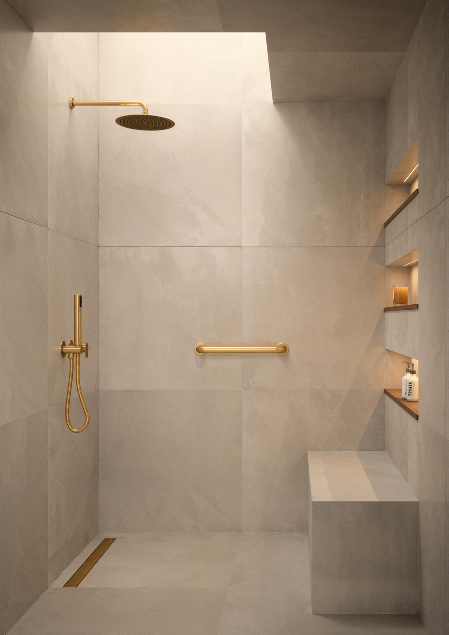 Ducha — Oro cepillado